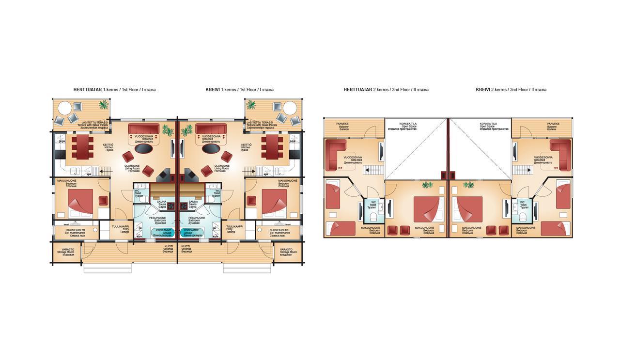 Vuokatin Aateli Kreivi Appartement Vuokatti Buitenkant foto